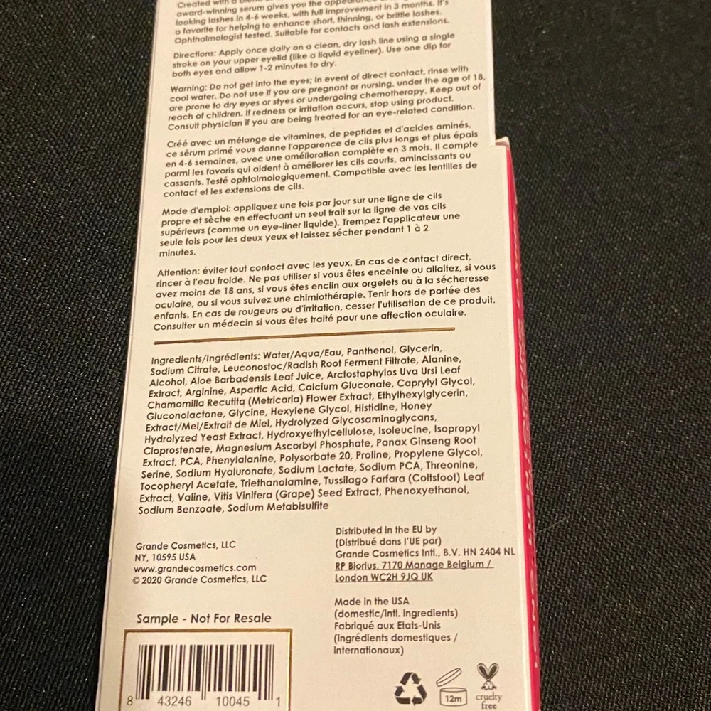🦋 Grande Lash Enhancing Growth Serum New 4 Week Supply